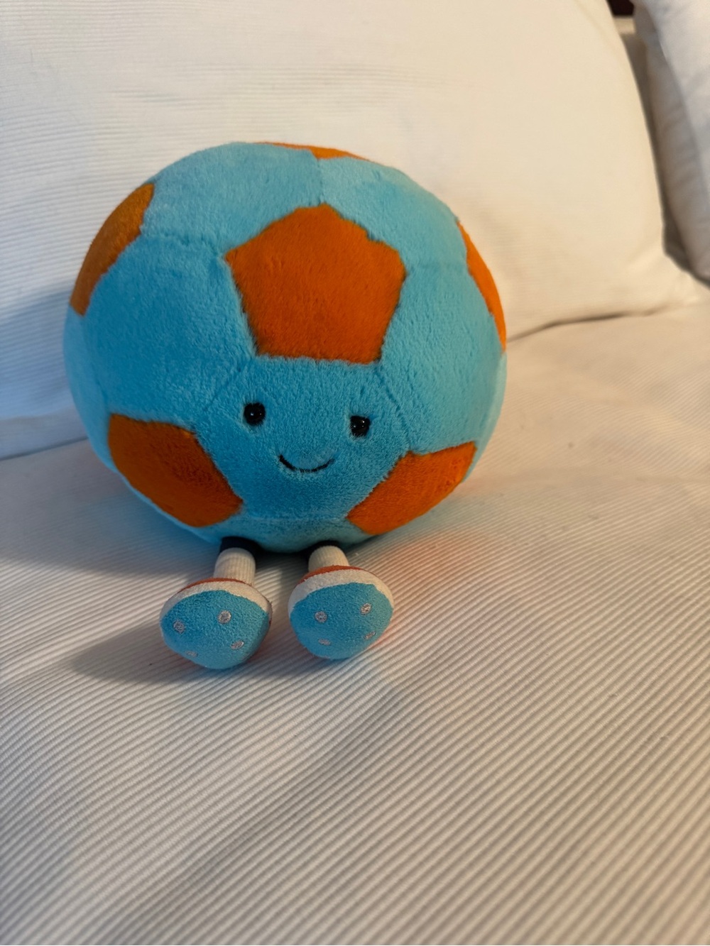 Jellycat Amuseables Sports Soccer Ball – Blue & Orange – BNWT
